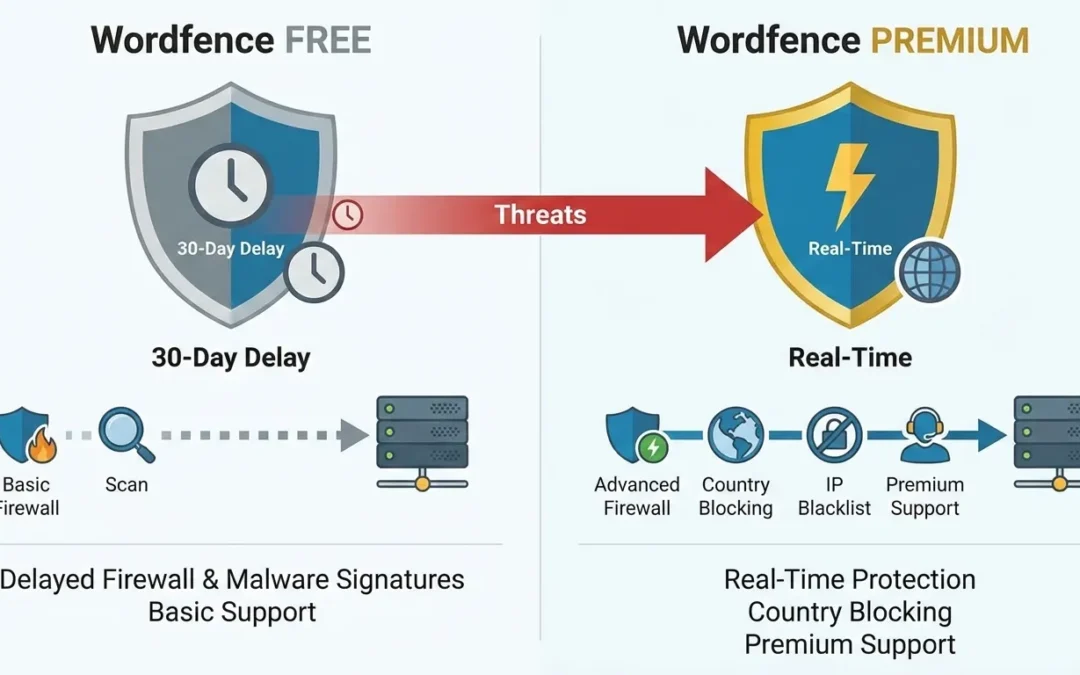 Wordfence Free vs. Premium: Ποια Έκδοση Ταιριάζει στις Ανάγκες σας;