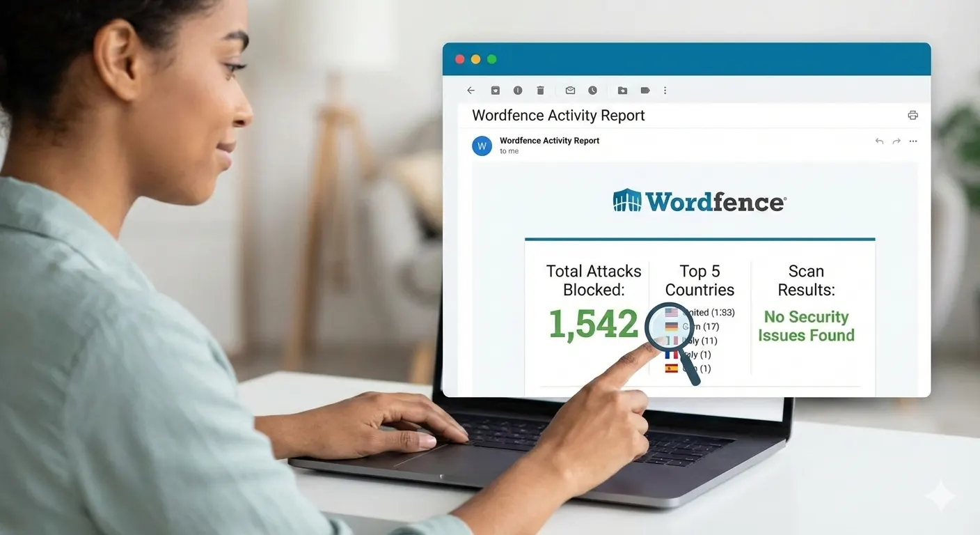 Οδηγός Ερμηνείας του Wordfence Activity Report: Τι Σημαίνουν οι Αριθμοί στο Email σας;